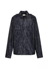 Zadig & Voltaire Taska Cuir Froisse Leather Shirt