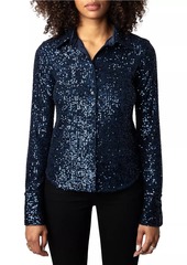 Zadig & Voltaire Tawny Sequined Shirt