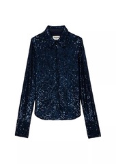 Zadig & Voltaire Tawny Sequined Shirt