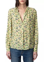 Zadig & Voltaire Tink Floral Long-Sleeve Shirt