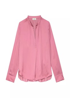 Zadig & Voltaire Tink Relaxed-Fit Satin Shirt