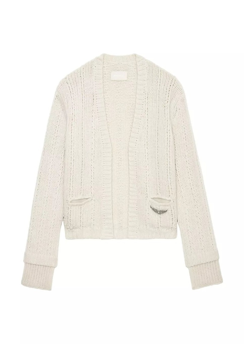 Zadig & Voltaire Travy Wool Knit Cardigan