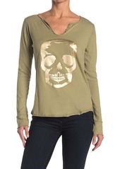 Zadig & Voltaire Tunisien Skull Foil Print Long Sleeve T-Shirt