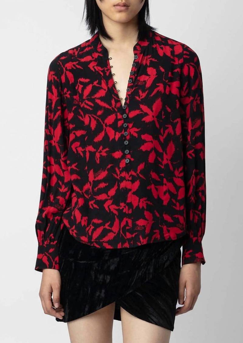 Zadig & Voltaire Twina Soft Blouse In Red
