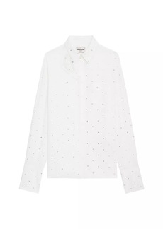 Zadig & Voltaire Tyrone Silk Embellished Shirt