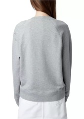 Zadig & Voltaire Wing Crystal-Embellished Crewneck Sweatshirt