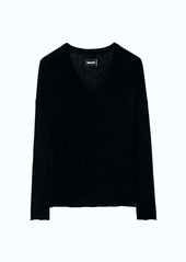 Zadig & Voltaire Women's Brumy Cashmere V-Neck Sweater In Black