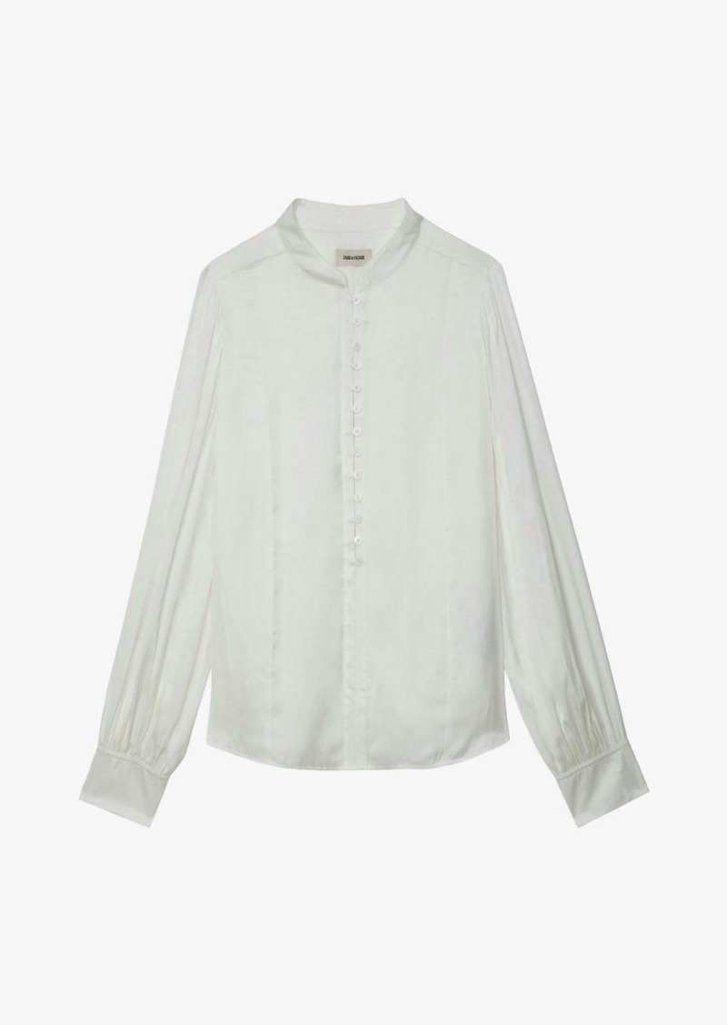 Zadig & Voltaire Women's Twina Satin Blouse In Judo