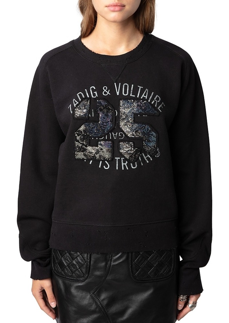 Zadig & Voltaire Arvene Mo Bicolor Sweatshirt