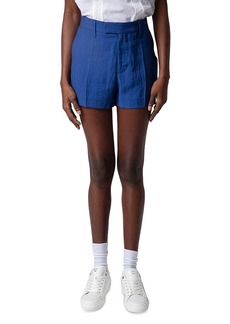 Zadig & Voltaire Asymmetrical Tab Shorts