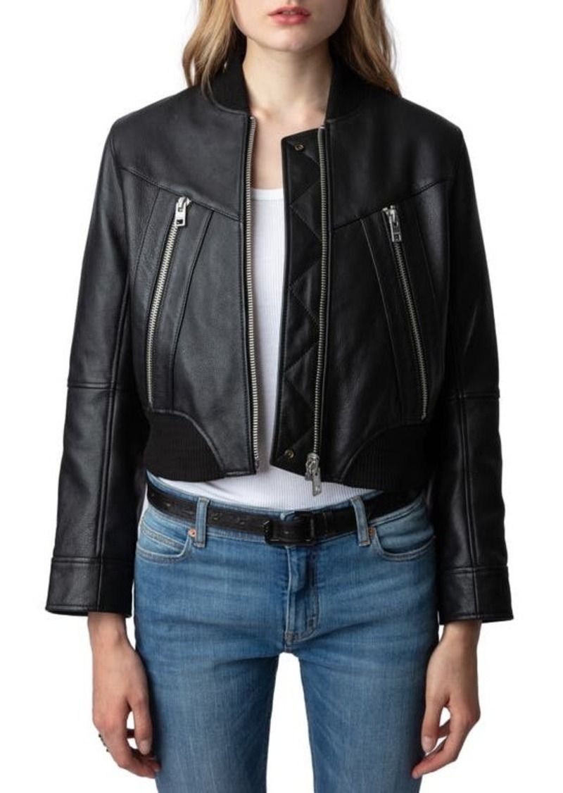 Zadig & Voltaire Bunta Reversible Leather Jacket