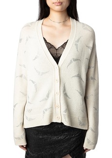 Zadig & Voltaire Cashmere Diamante Wing Cardigan