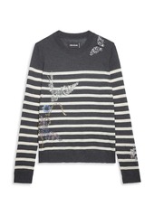 Zadig & Voltaire Cashmere Skulls & Butterflies Sweater