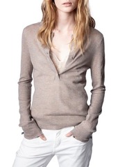 Zadig & Voltaire Cashmere Sweater in Cappuccino at Nordstrom