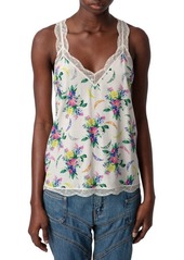 Zadig & Voltaire Chou Bouquet Print Tank