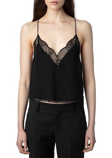 Zadig & Voltaire Christy Silk Cropped Camisole