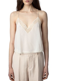 Zadig & Voltaire Christy Silk Cropped Camisole
