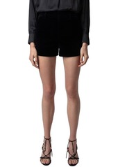 Zadig & Voltaire Cotton Velvet Shorts