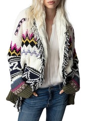 Zadig & Voltaire Ella Cashmere Fringe Cardigan