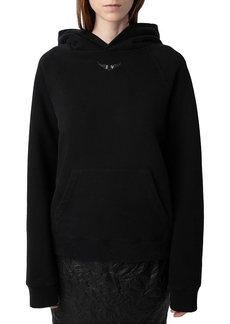 Zadig & Voltaire Georgy Pmo Rhinestone Wings Hoodie