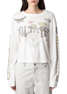Zadig & Voltaire Iona Co Rhinestone Embellished T-Shirt