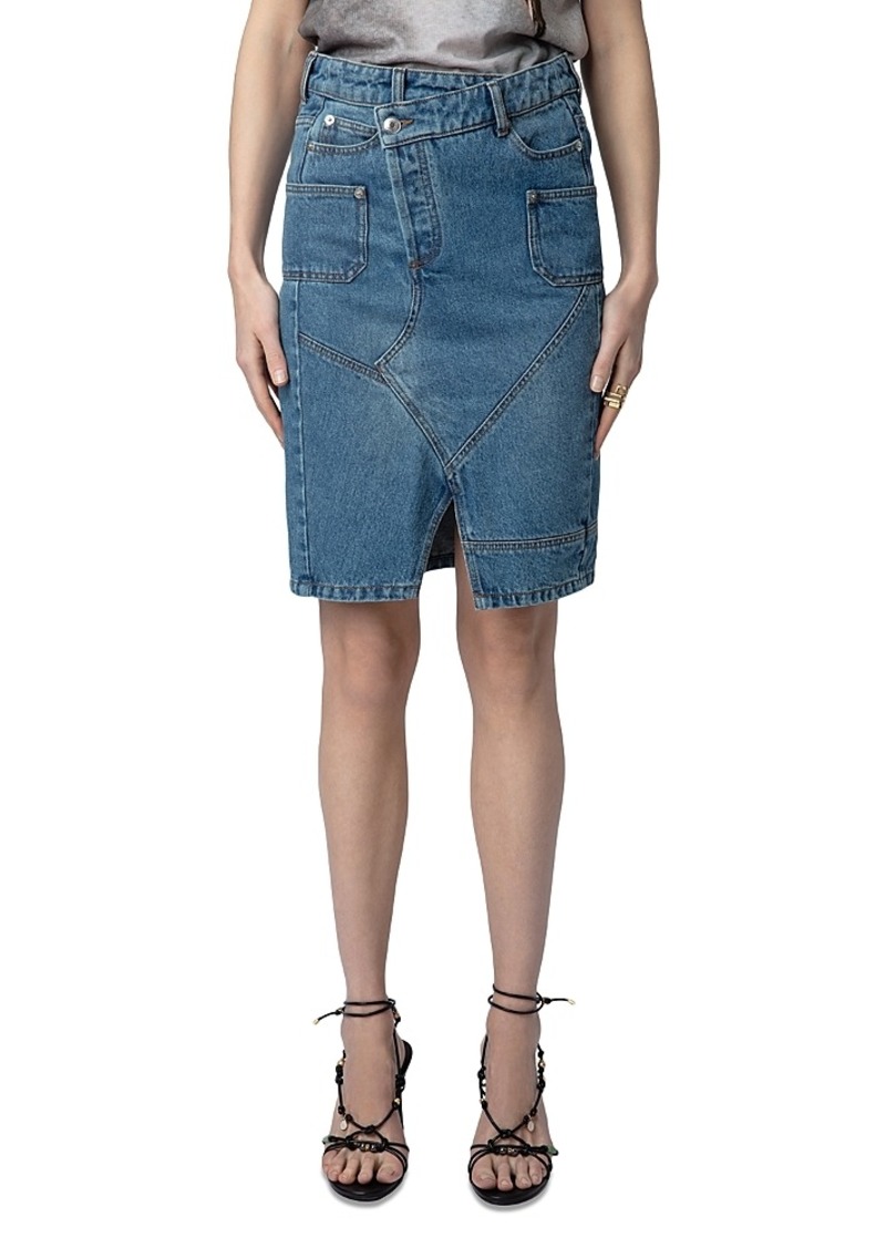 Zadig & Voltaire Jinko Cotton Denim Skirt