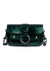 Zadig & Voltaire Kate Patent Leather Chain Wallet 