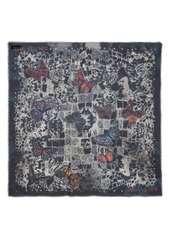 Zadig & Voltaire Kerry Butterfly Lace Square Silk Scarf