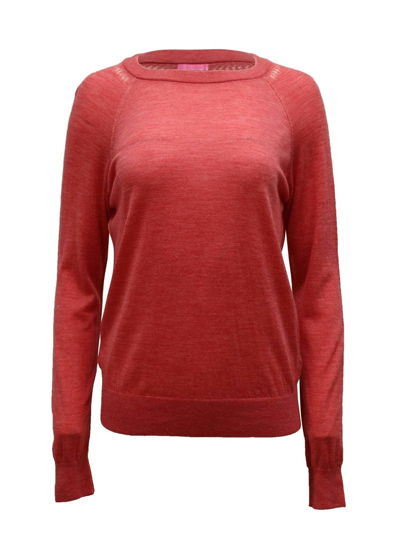 Zadig & Voltaire Knitted Crewneck Sweater in Red Merino Wool