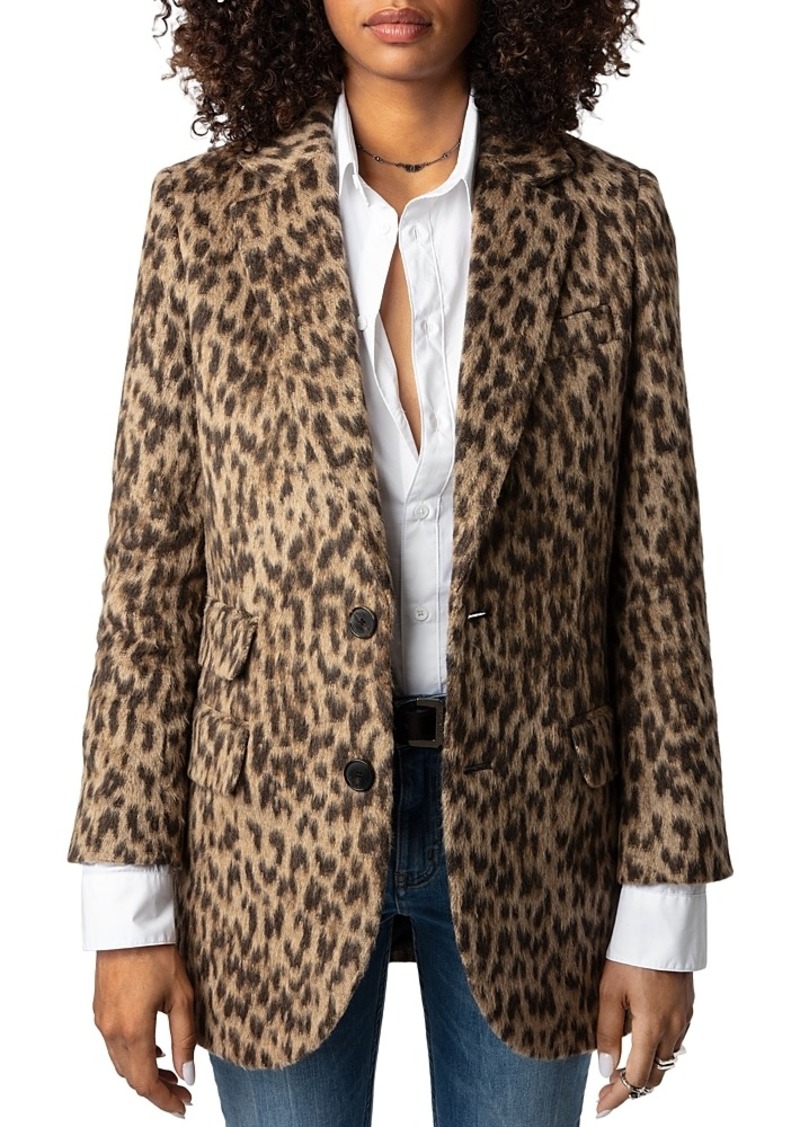 Zadig & Voltaire Leopard Print Jacket