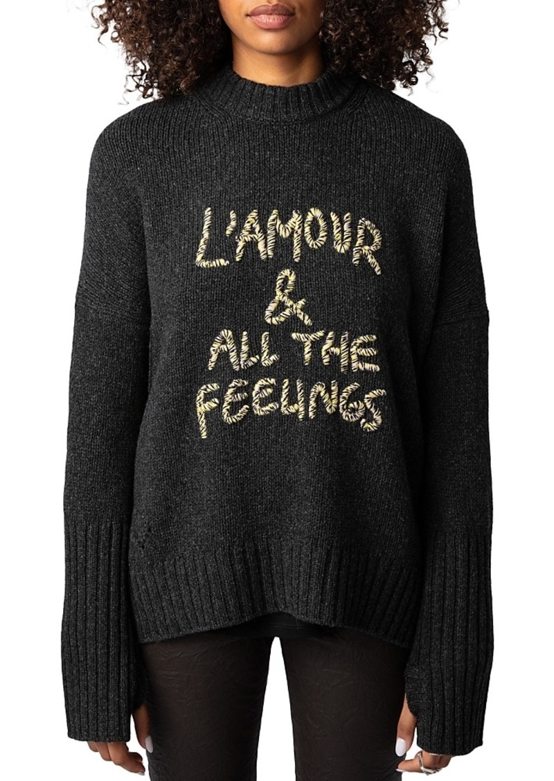 Zadig & Voltaire Malta We Feelings Merino Wool Sweater