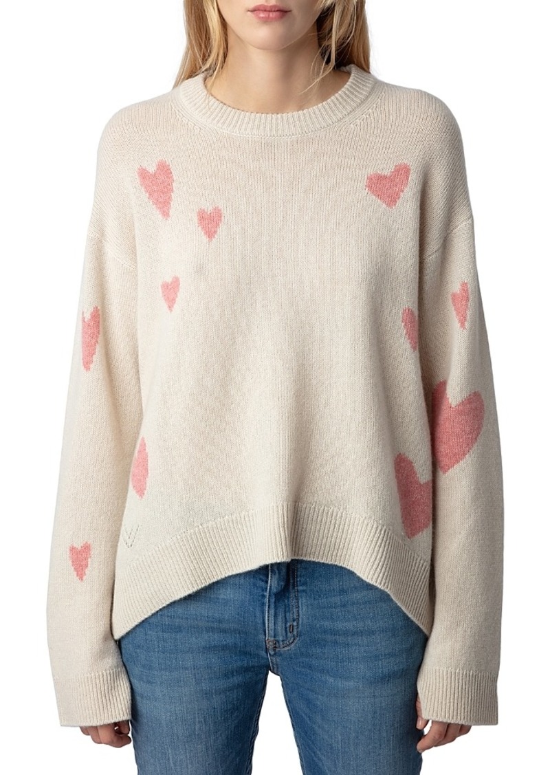 Zadig & Voltaire Markus Heart Cashmere Sweater