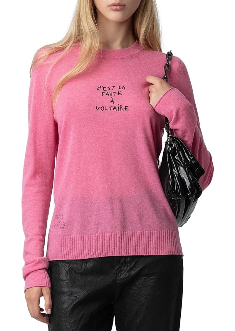 Zadig & Voltaire Miss Graphic Cashmere Sweater