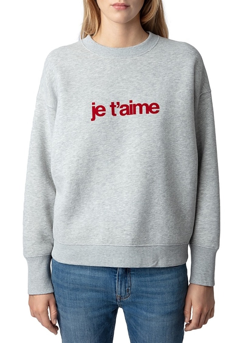 Zadig & Voltaire Oscarpmo je t'aime Sweatshirt