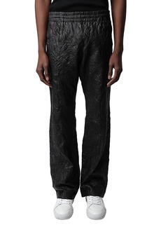 Zadig & Voltaire Pacha Crinkle Leather Pants