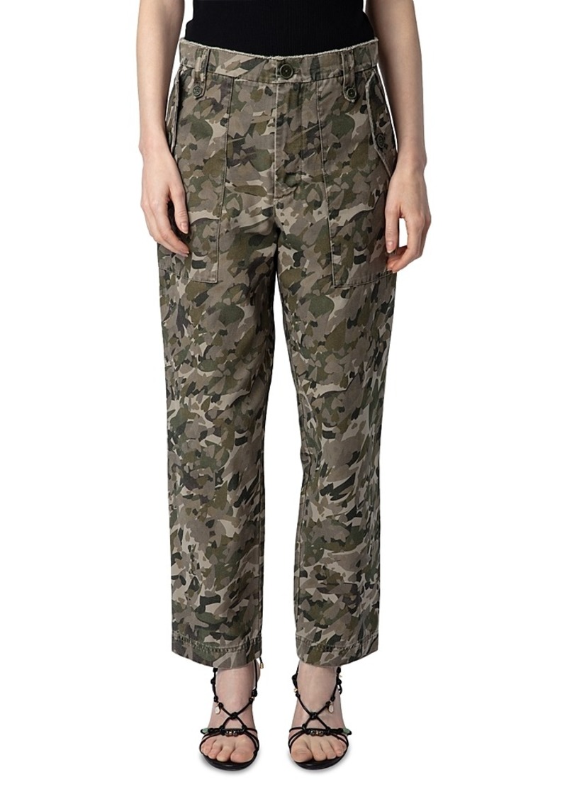 Zadig & Voltaire Pilote Canvas Camo Pants