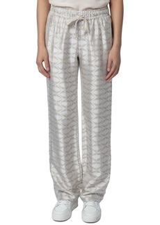Zadig & Voltaire Pomy Wings Jacquard Wide Leg Pants