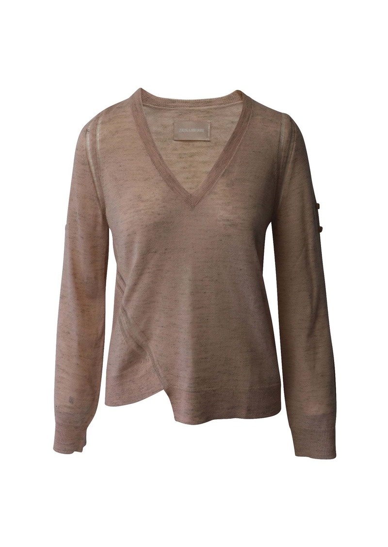 Zadig & Voltaire Rilby Sweater in Pink Cotton