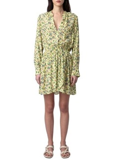 Zadig & Voltaire Rinka Floral Long Sleeve Dress