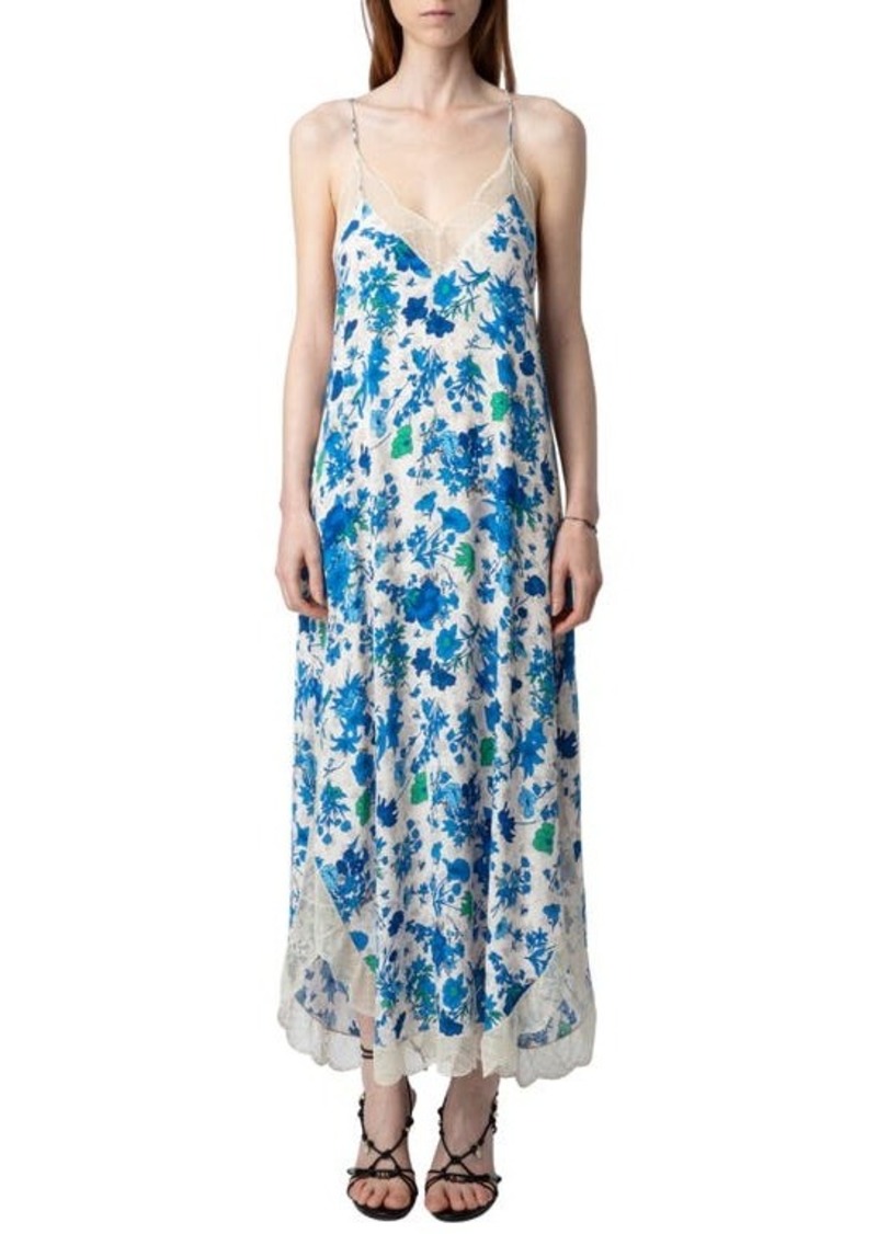 Zadig & Voltaire Ristyl Floral Lace Detail Slipdress