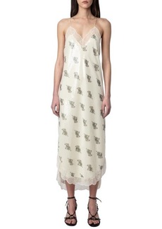 Zadig & Voltaire Ristyl Floral Sequin Slipdress