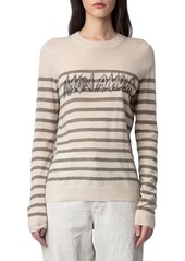 Zadig & Voltaire Source Cashmere Striped Sweater