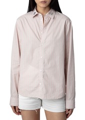 Zadig & Voltaire Sydna Raye Cool Cat Cotton Shirt