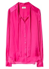 Zadig & Voltaire Taos Satin Blouse