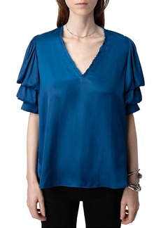 Zadig & Voltaire Taste Satin Top