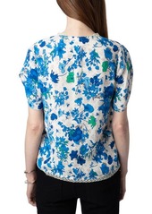 Zadig & Voltaire Tiffiny Garden Flowers Short Sleeve Shirt