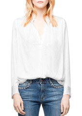 Zadig & Voltaire Tink Satin Tunic Top