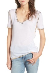 Zadig & Voltaire Tino Foil Tee in Blanc at Nordstrom