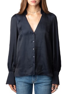 Zadig & Voltaire Tinous Satin Shirt