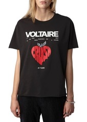 Zadig & Voltaire Tommer Bead Detail Organic Cotton Concert T-Shirt